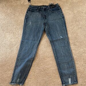 Embellished Blue Jeans